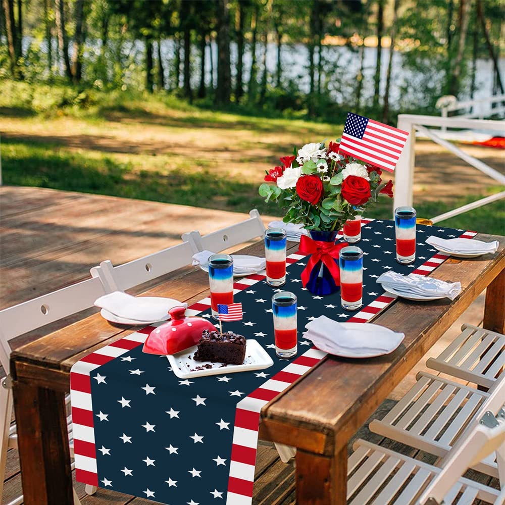 Independence Day 4th of July Table Runner Dresser Scarves Clearance Genuine