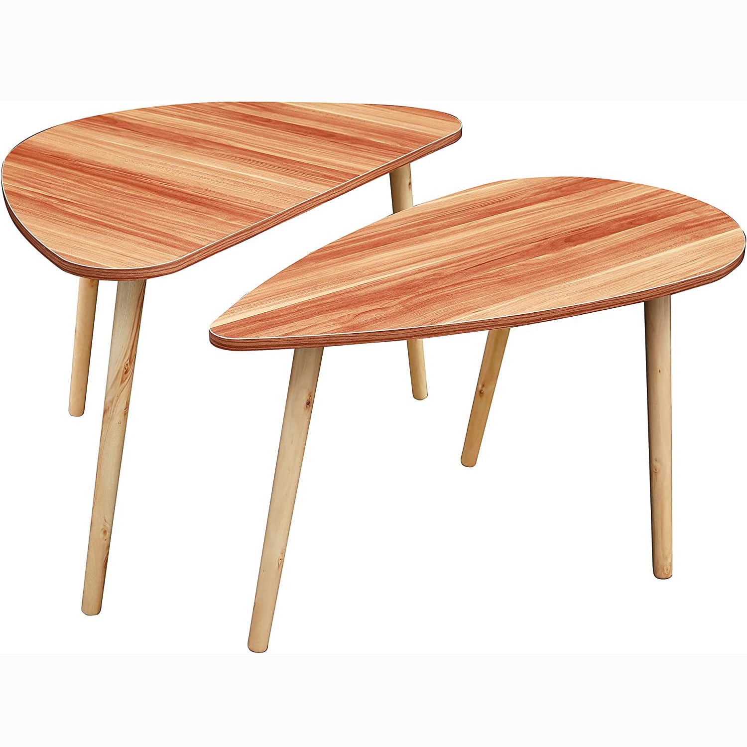 2-Piece: Teardrop Nesting Coffee Tables Cheap Outlet Locations