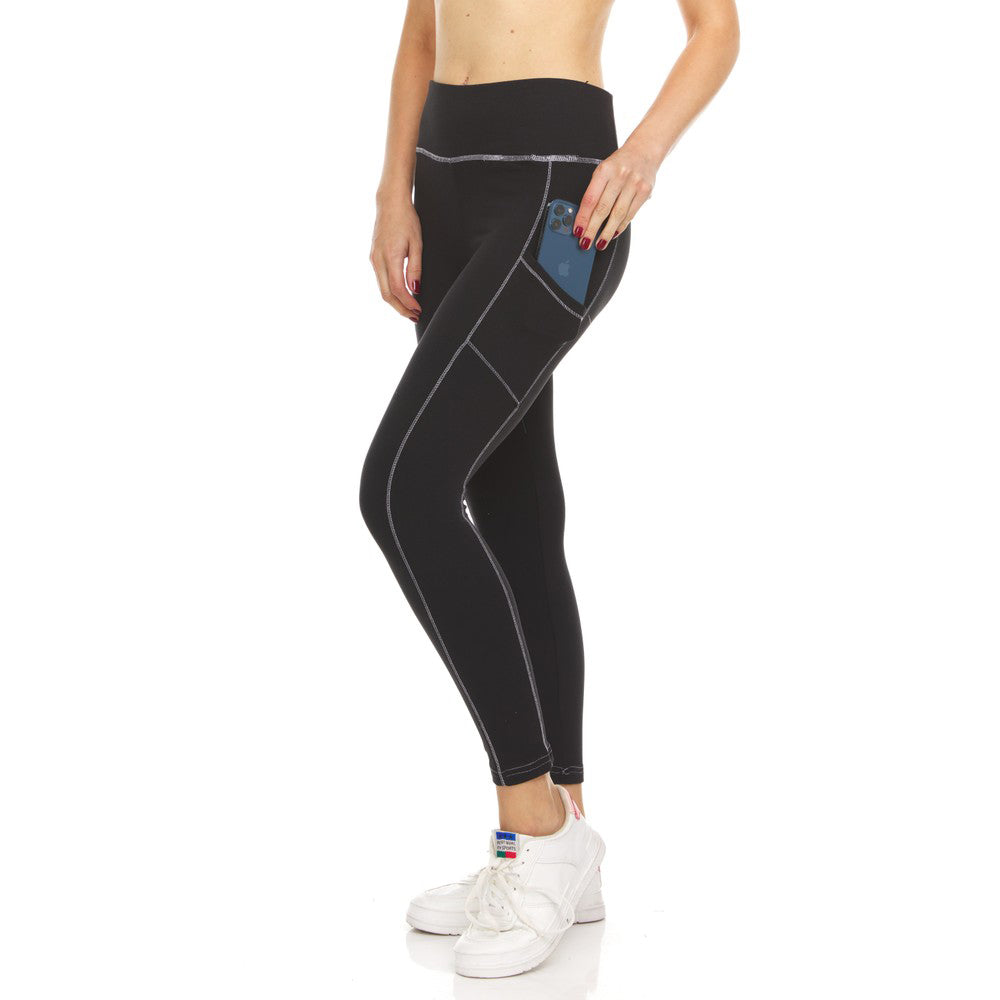 2-Pack: Women's Fleece Lined Active Leggings with Pockets Pick A Best Cheap Pice