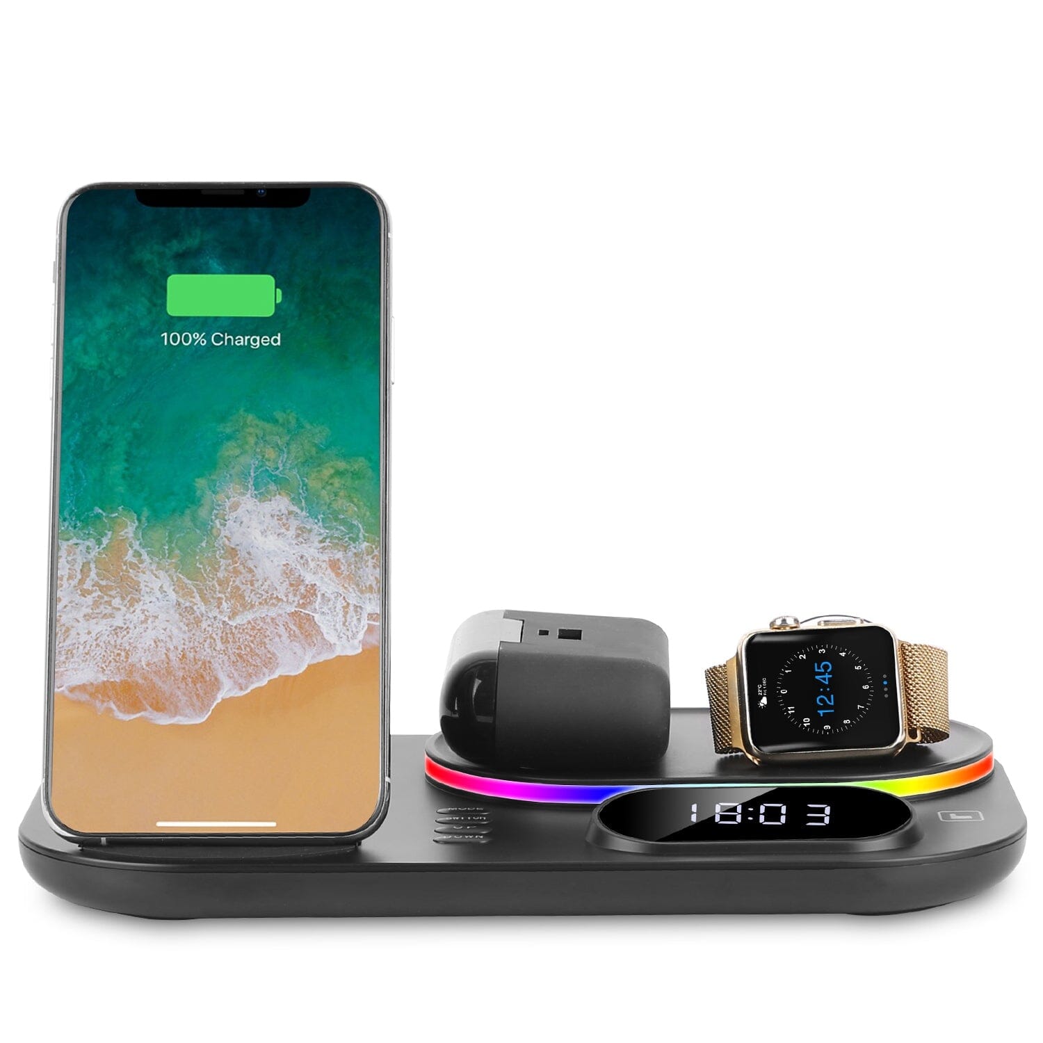 4-in-1 Foldable Wireless Charging Station Stand Dock Inexpensive Cheap Online