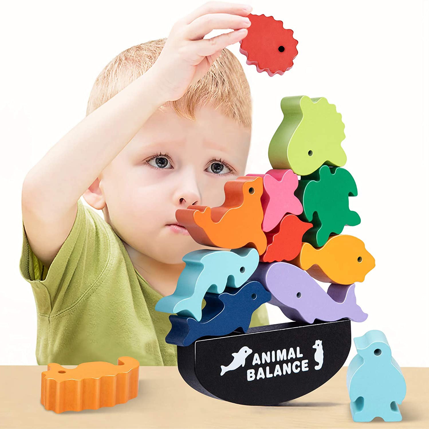 Wooden Stacking Toy for Kids Shipping Discount Sale