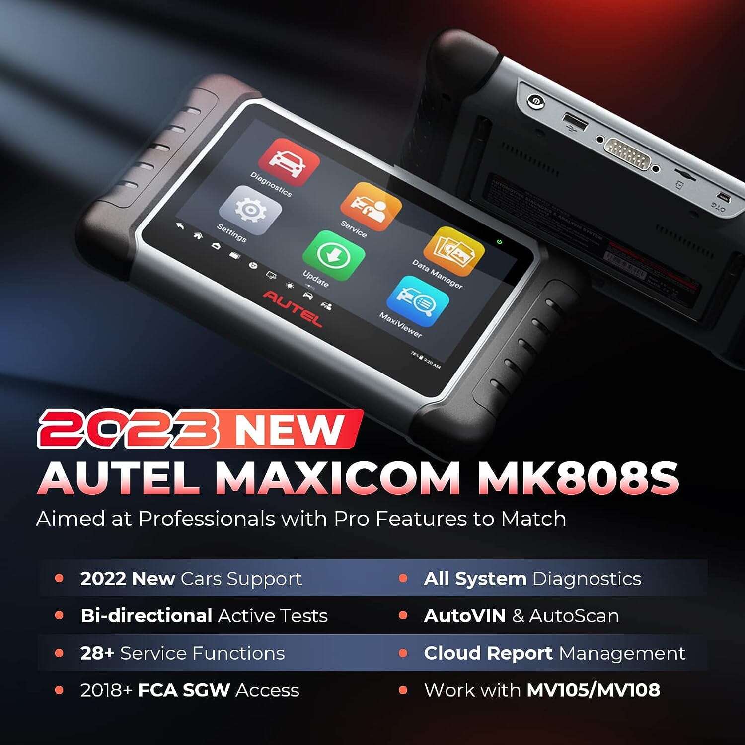 Autel MaxiCOM MK808S Bidirectional Scan Tool  (Refurbished) Outlet Amazing Pice