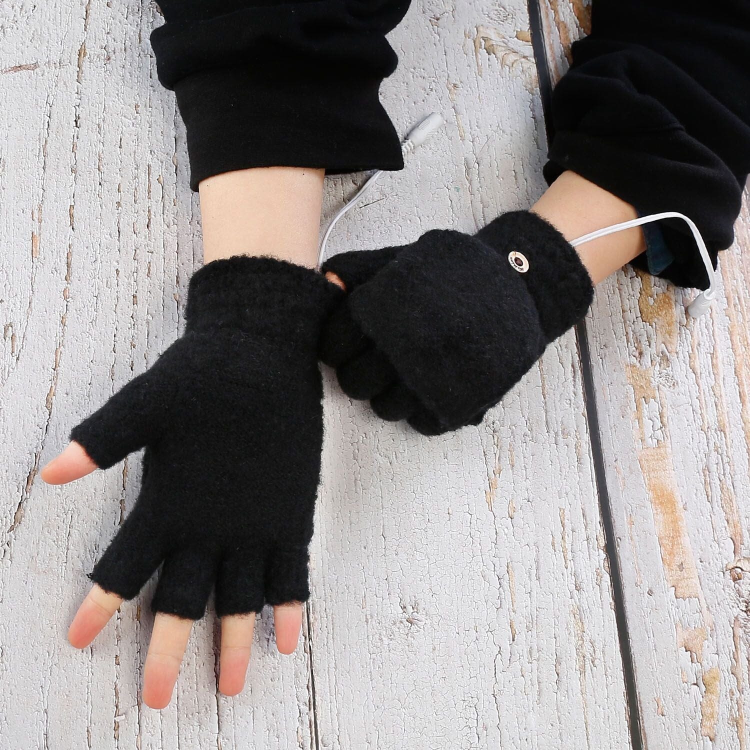 USB Wool Heated Gloves Mitten Cheap Best Seller