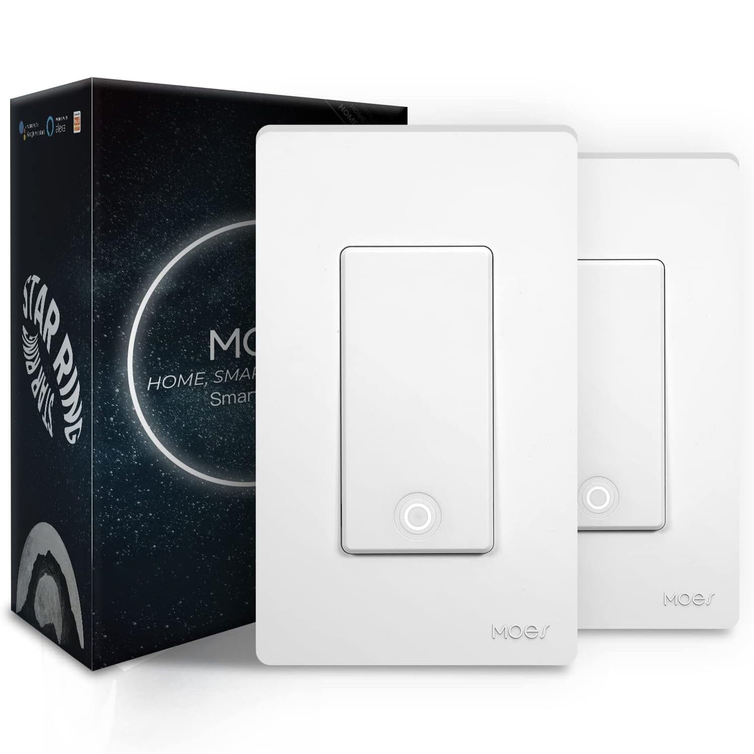 2-Pack: MOES 3 Way Smart Light Switch 2nd Generation  (Refurbished) Safe Shopping Cheap Online