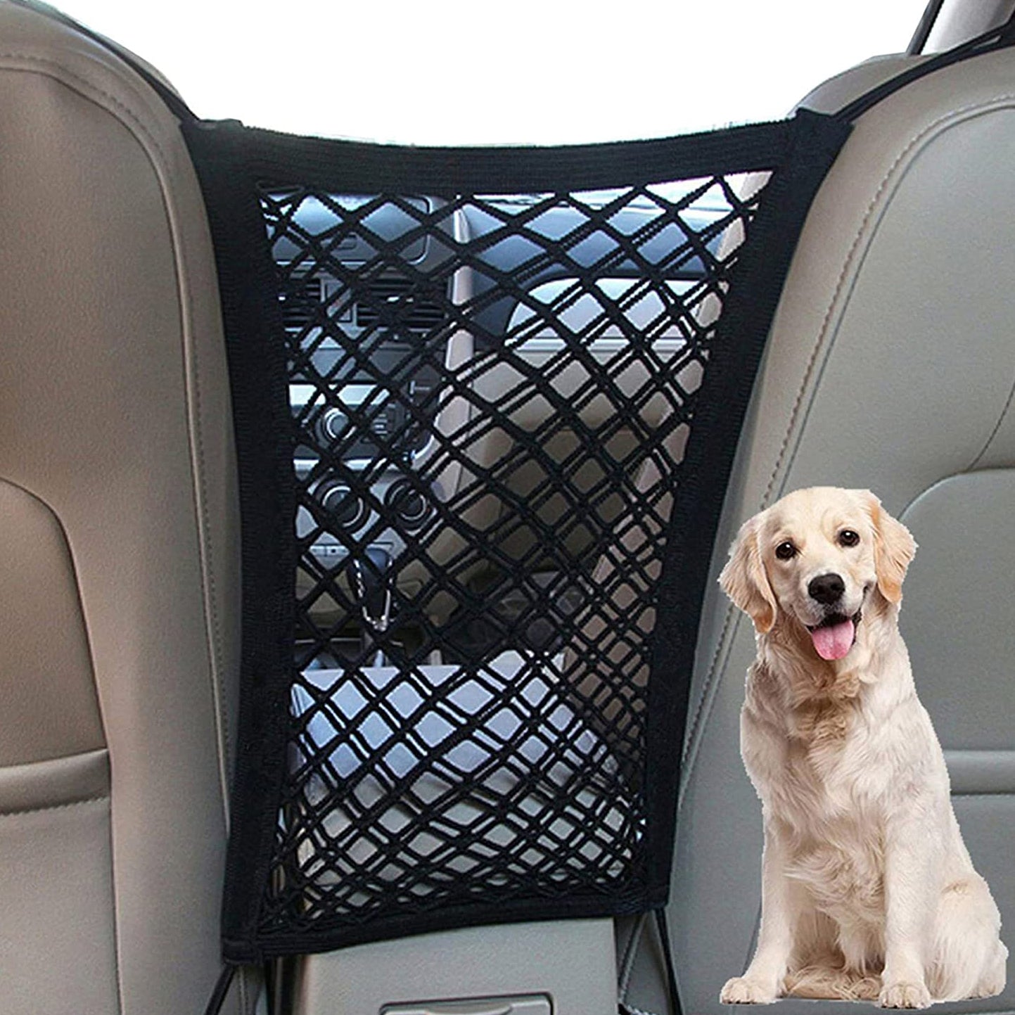 Car Pet Barrier Mesh Organizer View