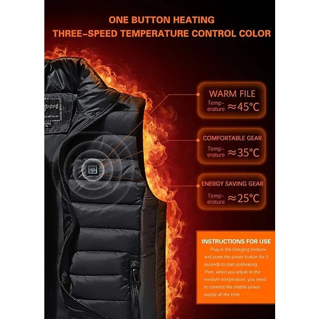 Nine Districts Intelligent Heating Vest Electric Heating Sale Fashion