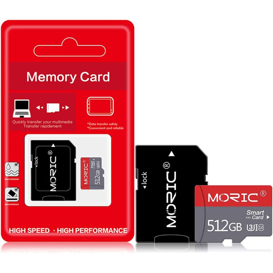 Moric 512GB Micro SD Card Fast Speed MicroSDXC UHS-I Memory Card  (Refurbished) Free Shipping Marketable