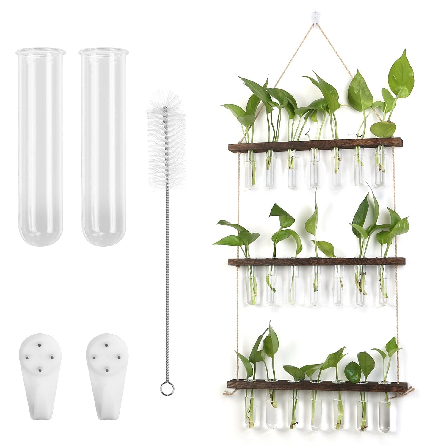 3-Tier Wall Hanging Glass Tube Planter Outlet Buy