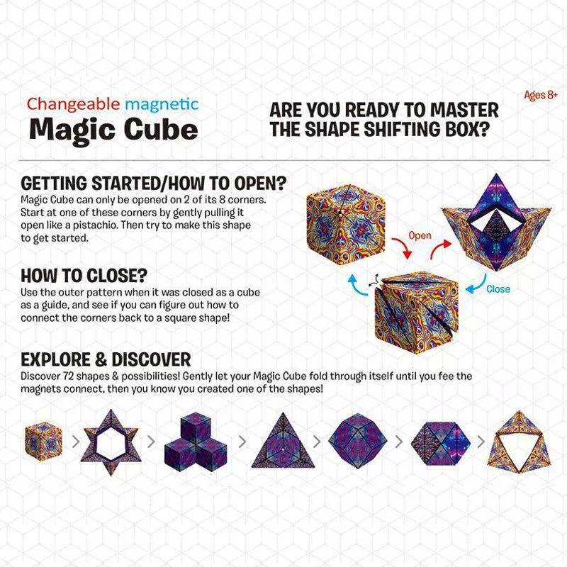 3D Changeable Magnetic Magic Puzzle Cube Pictures Cheap Pice