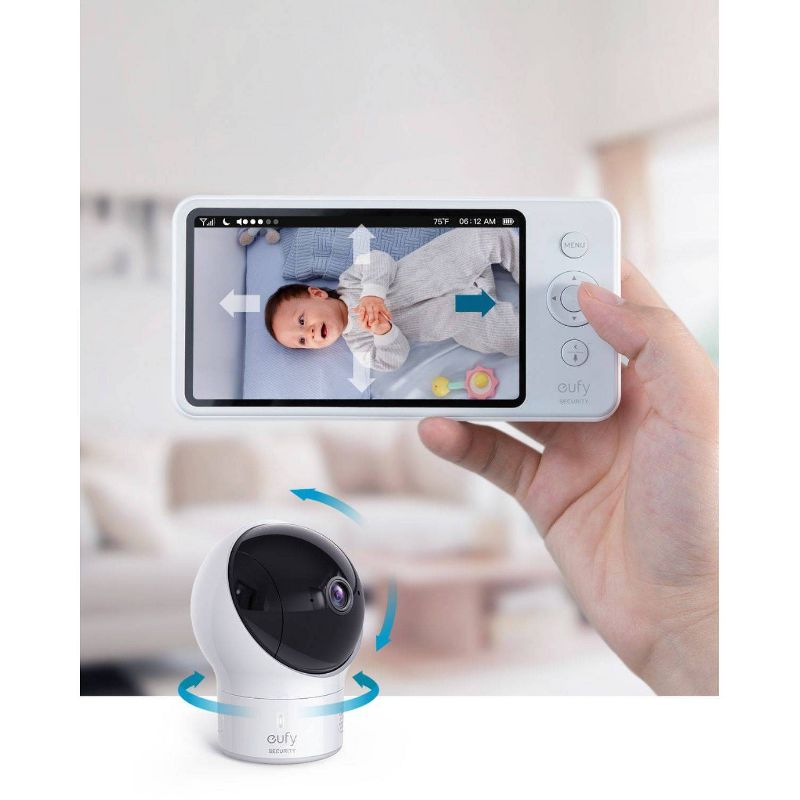 eufy SpaceView Pro 5 720p Video Baby Monitor Pan&Tilt Camera 2-Way Audio (New Open-Box) Clearance Latest