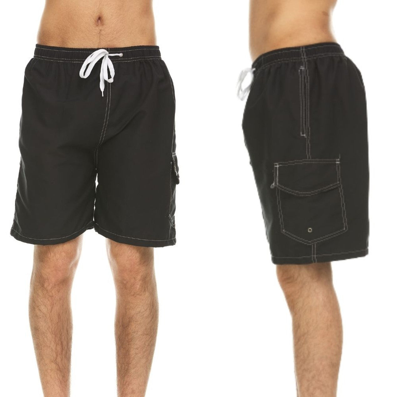 3-Pack: Men's Quick-Dry Swim Shorts Free Shipping Fashionable