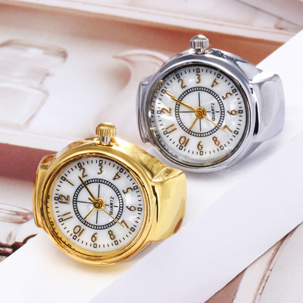 Dial Quartz Watch Creative Steel Cool Elastic Quartz Finger Ring Watch Online Online High Quality