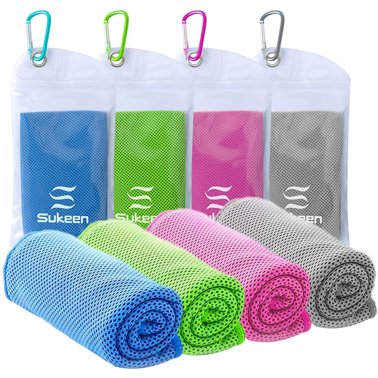 4-Pack: Soft Breathable Cooling Towel Cheap Supply