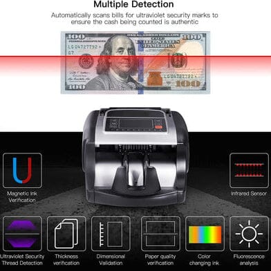 Bill Counter, UV/MG/IR Detection, Counterfeit Bill Detection - MMC01 Buy Cheap Affordable