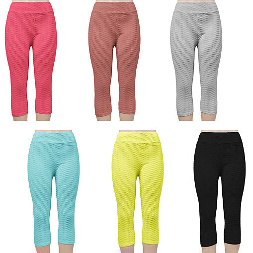 4-Pack: Women's High Waisted Anti Cellulite Solid Leggings Best Wholesale Sale Online