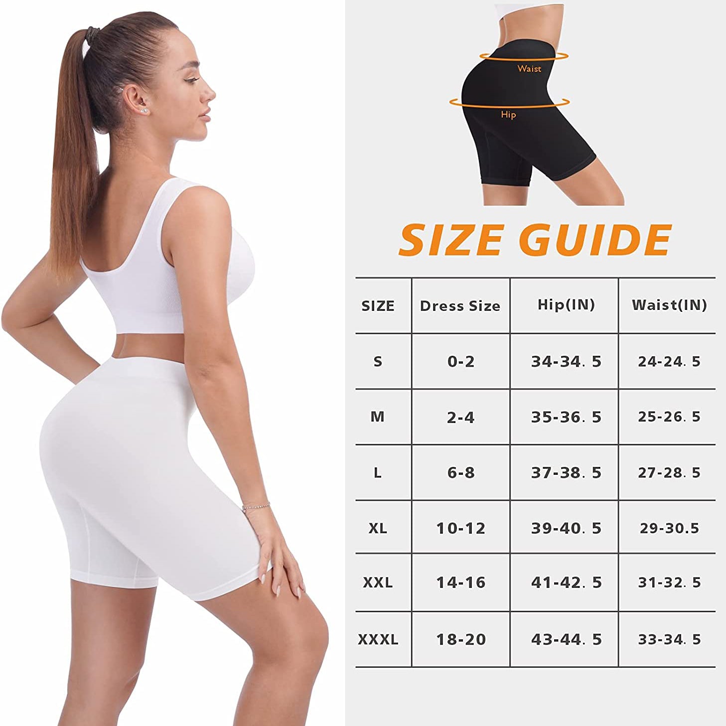 3-Pack: Slip Shorts for Women Under Dress, Comfortable Smooth Yoga Shorts Sale Low Pice Fee Shipping