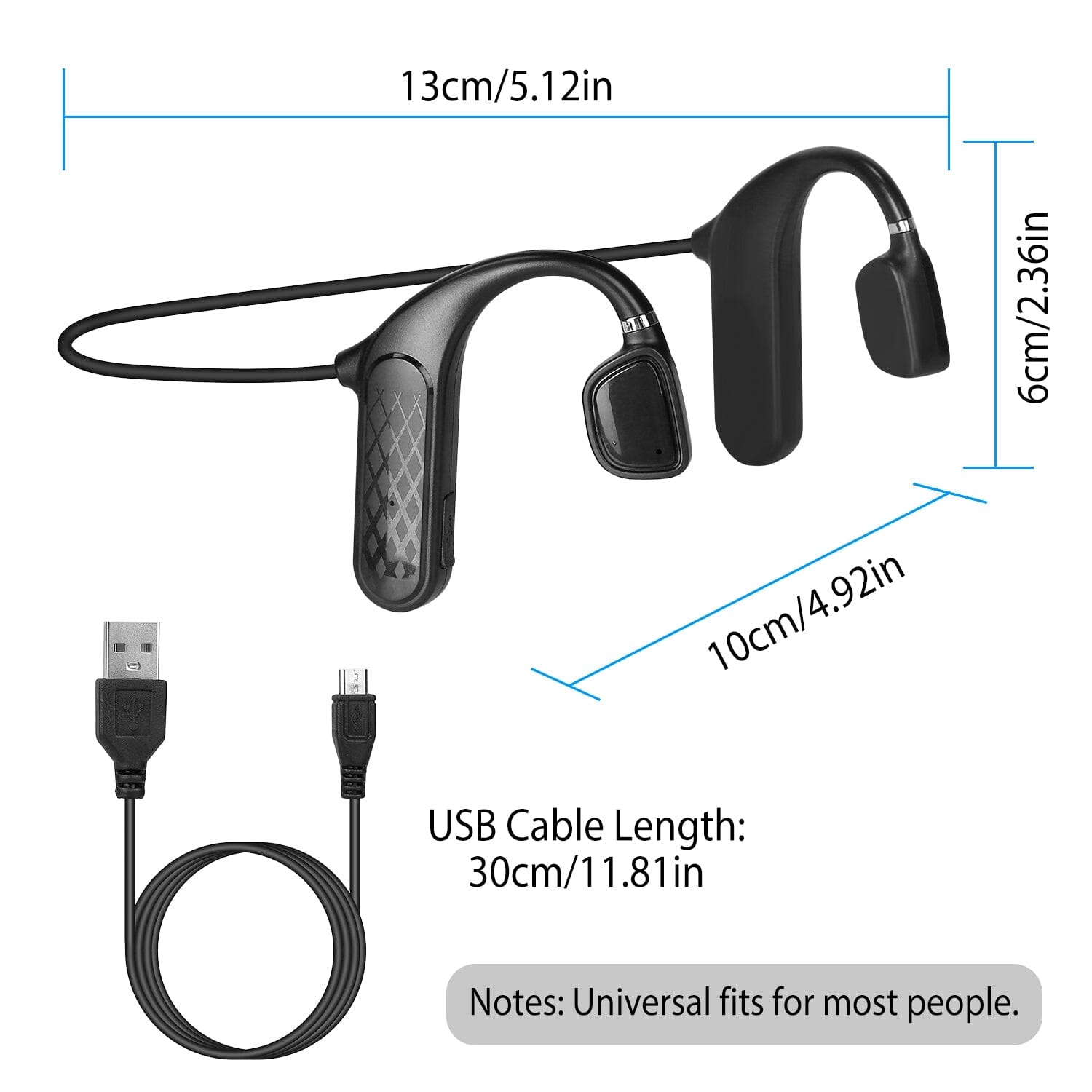 Wireless V5.1 Bone Conduction Earphones with Sensitive Mic Online Shop From China