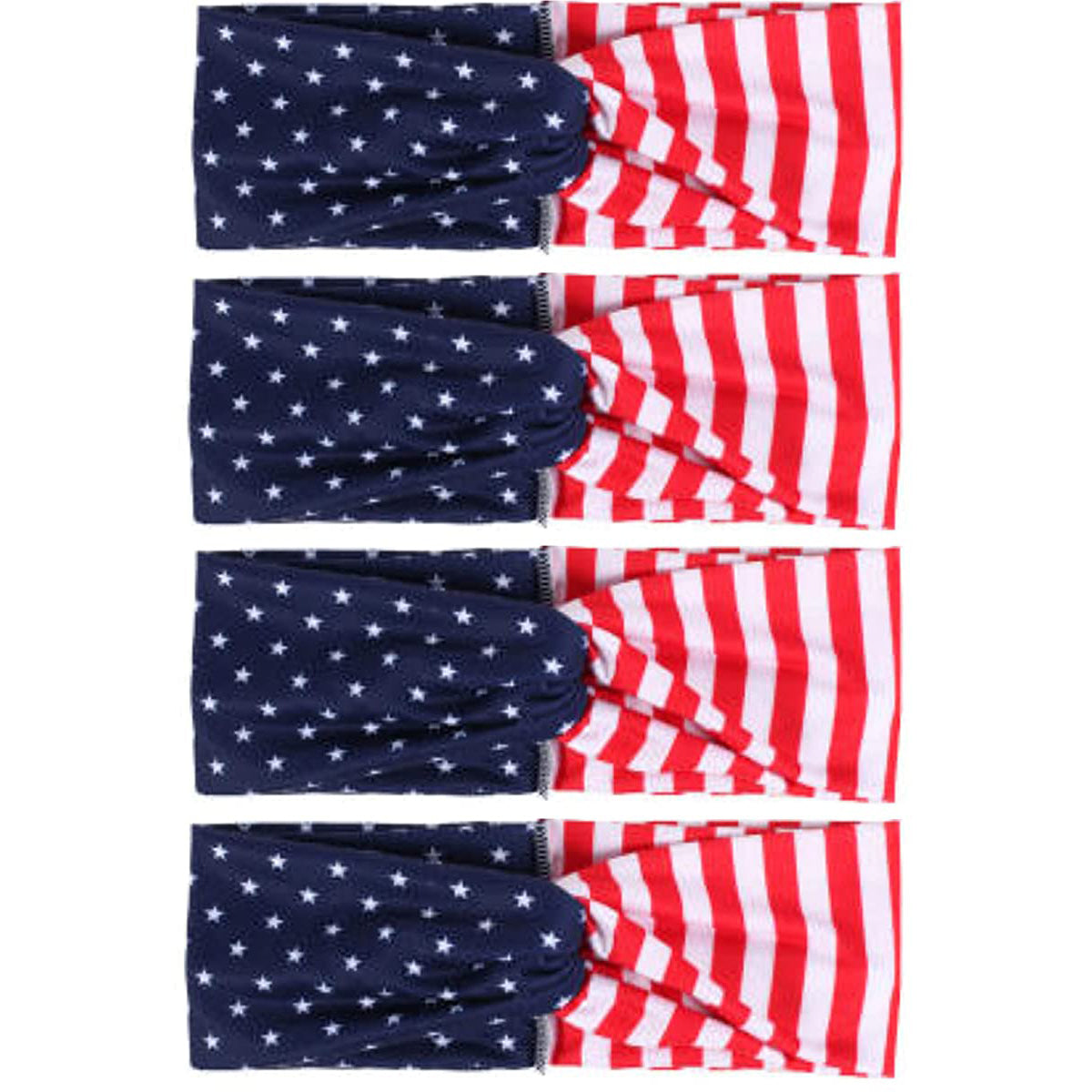 4-Pack: USA American Flag Headbands Outlet The Cheapest