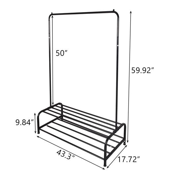 Clothing Garment Rack with Shelves Get Authentic Sale Online