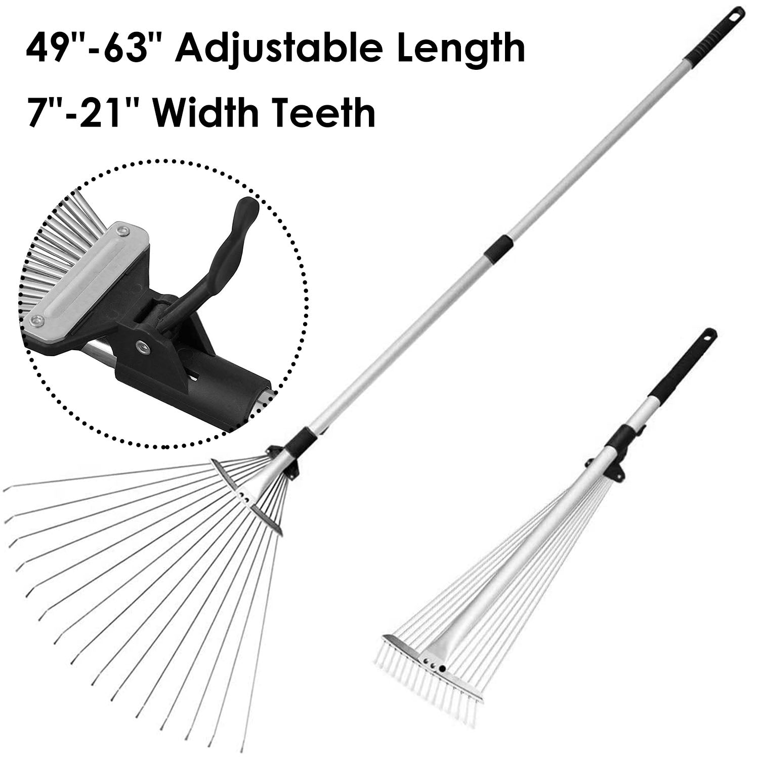 15-Teeth Expanding Stainless Steel Rake Discount Countdown Package