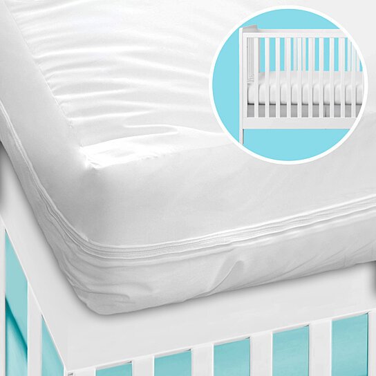 2-Pack: Deluxe Vinyl Zippered Crib Mattress Cover Shop Offer Cheap Online