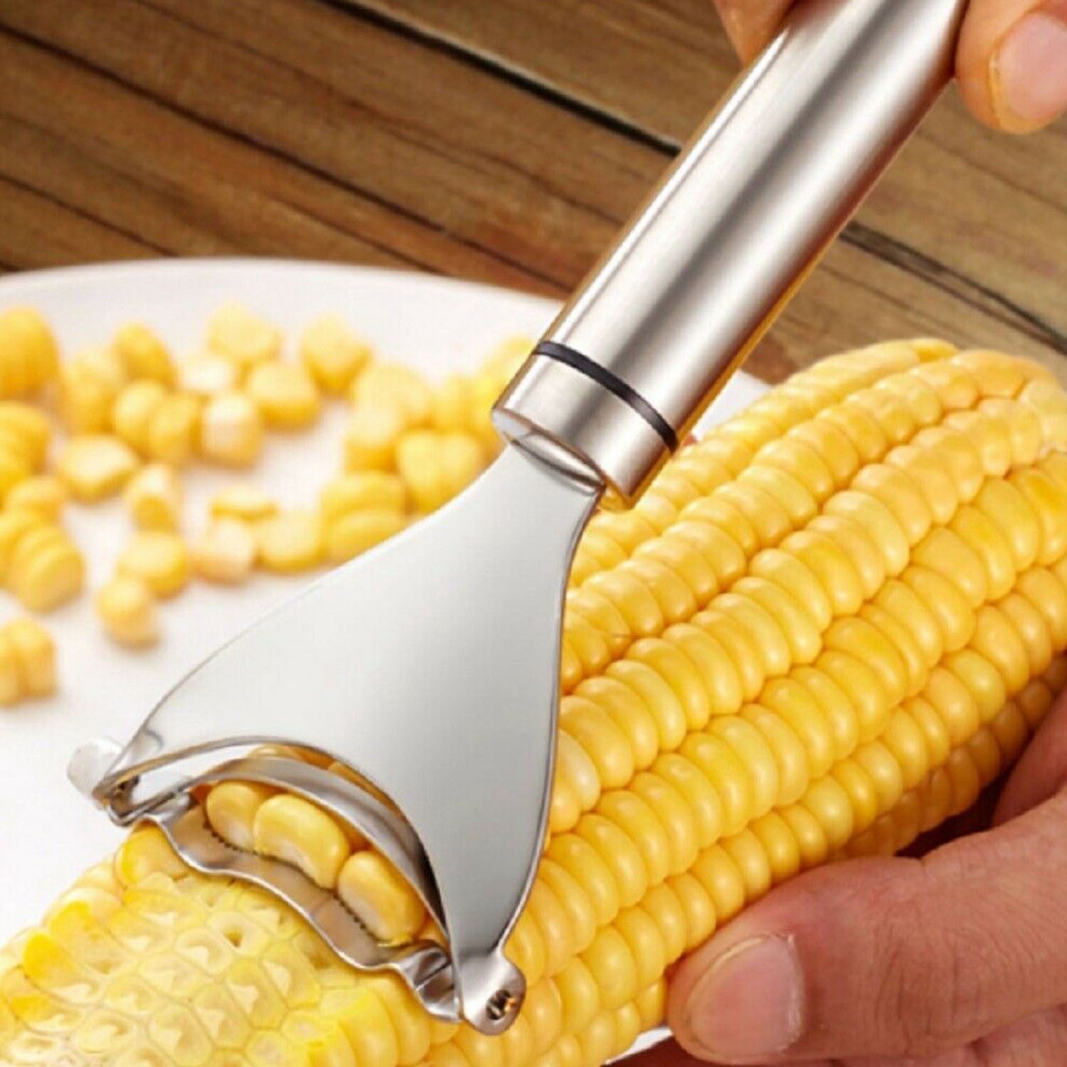 2-Piece: Stainless Steel Corn Cob Peelers Pick A Best