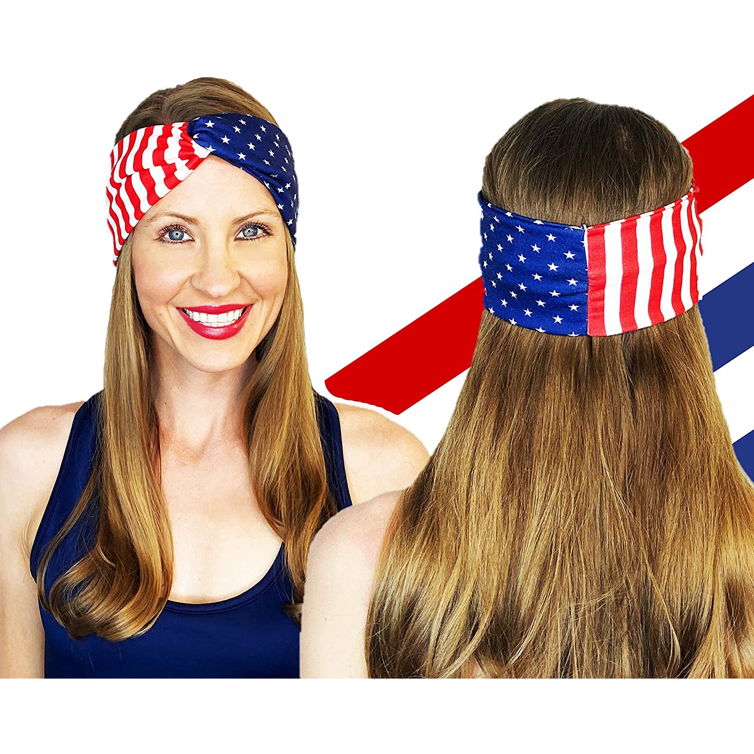 4-Pack: USA American Flag Headbands Outlet The Cheapest