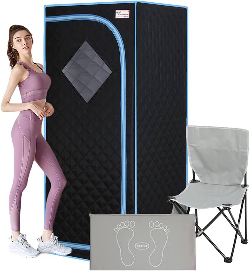 Portable Sauna Tent with Heating Foot Pad and Portable Chair Clearance Discounts