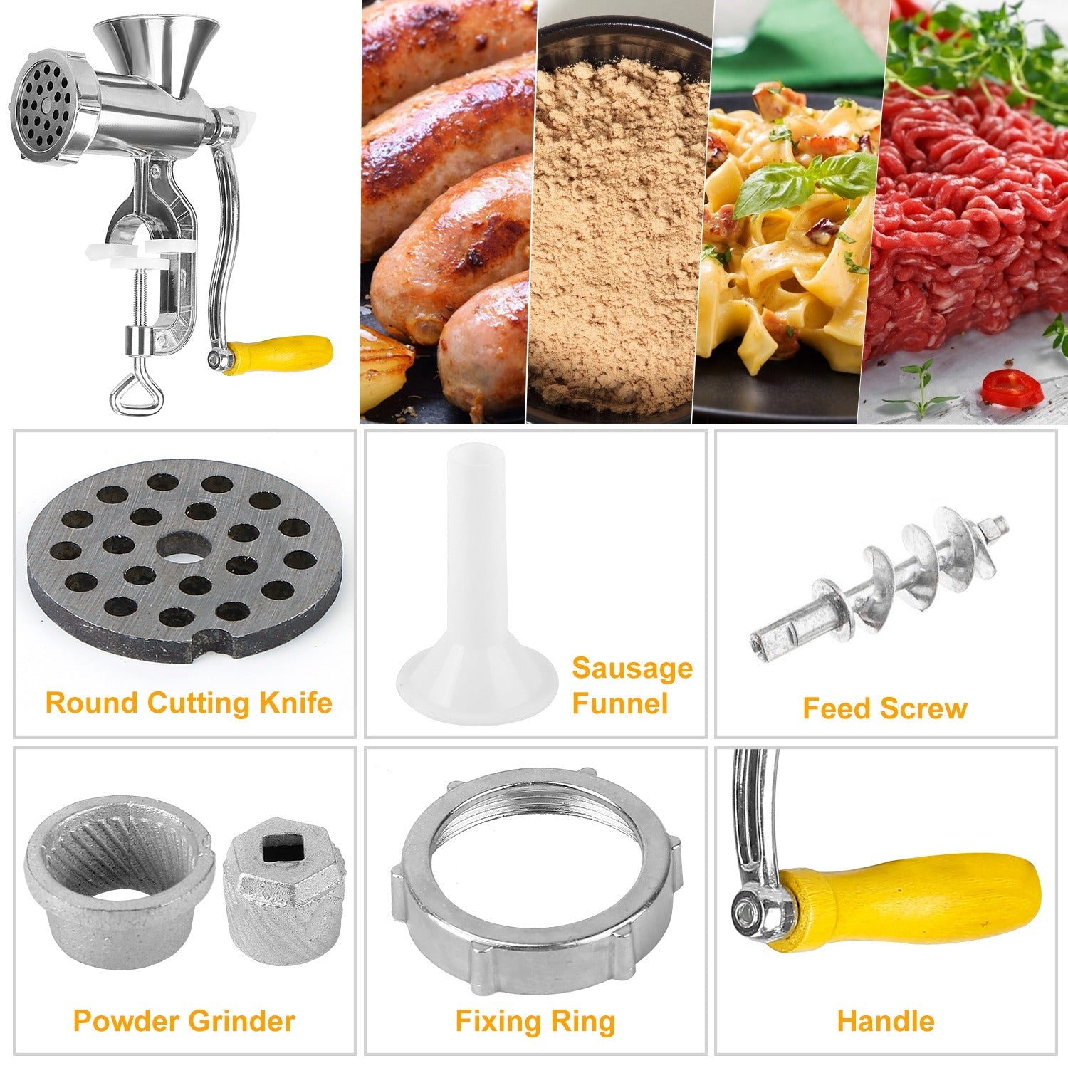 Heavy Duty Manual Meat Grinder Pictures For Sale