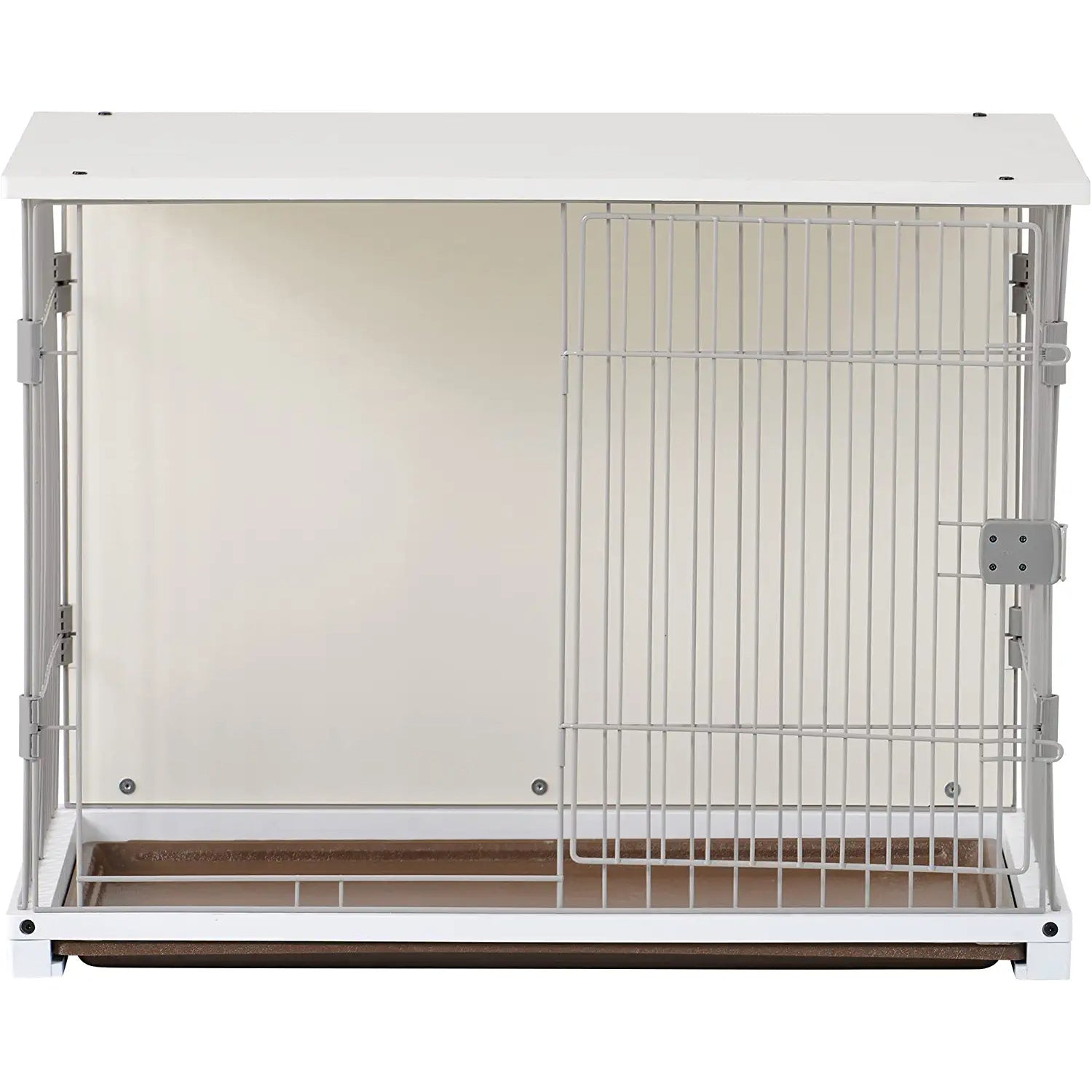 34 Long Elegant Wood Frame White Dog Cage Cheap Footlocker