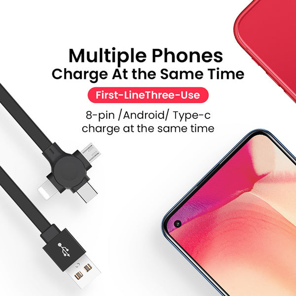 3-in-1 Portable Retractable Charging Cable Sale Online Online