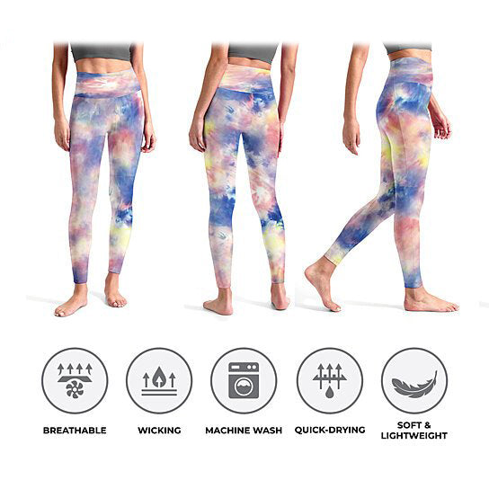 4-Pack: Women's High Waisted Ultra Soft Tie Dye Leggings Outlet 2025 New