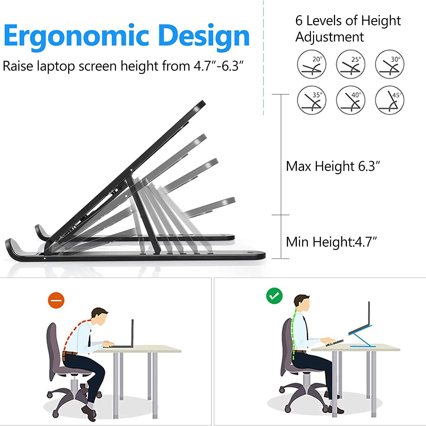 Adjustable Foldable Laptop Stand Clearance Factory Outlet