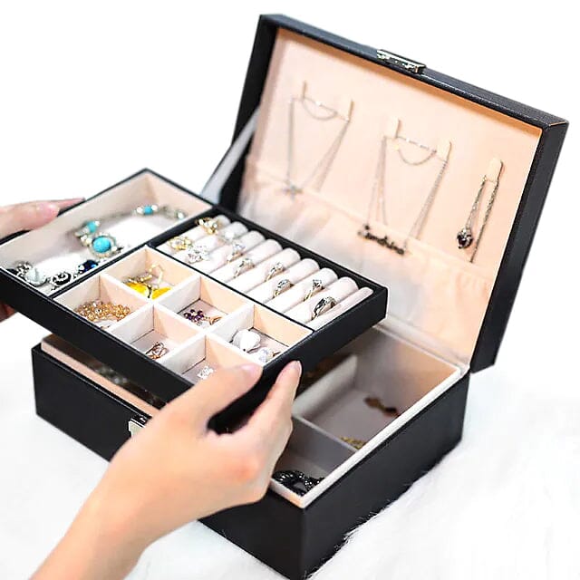 Lady PU Leather Jewelry Box Popular Sale Online