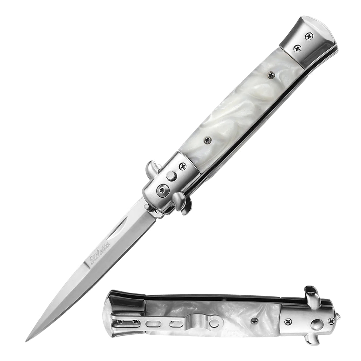 2-Pack: 9 Automatic Out-The-Side Knife Buy Cheap Low Cost