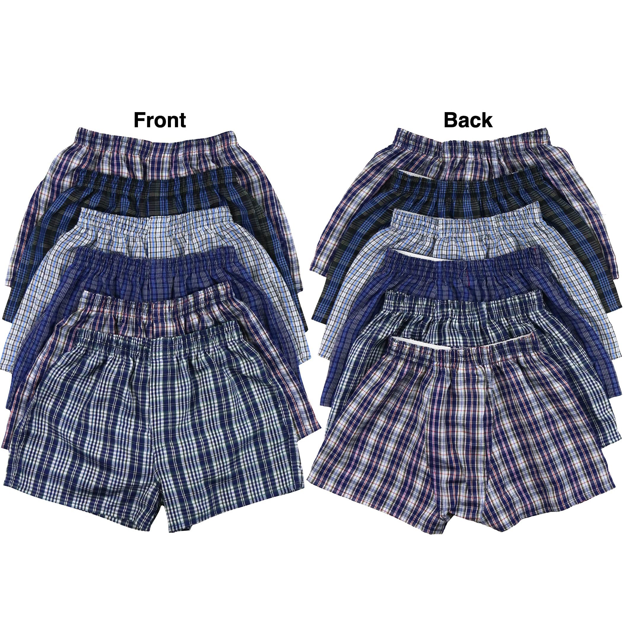 6-Pack: Boys' Tartan Patterned Boxer Shorts Sale Real