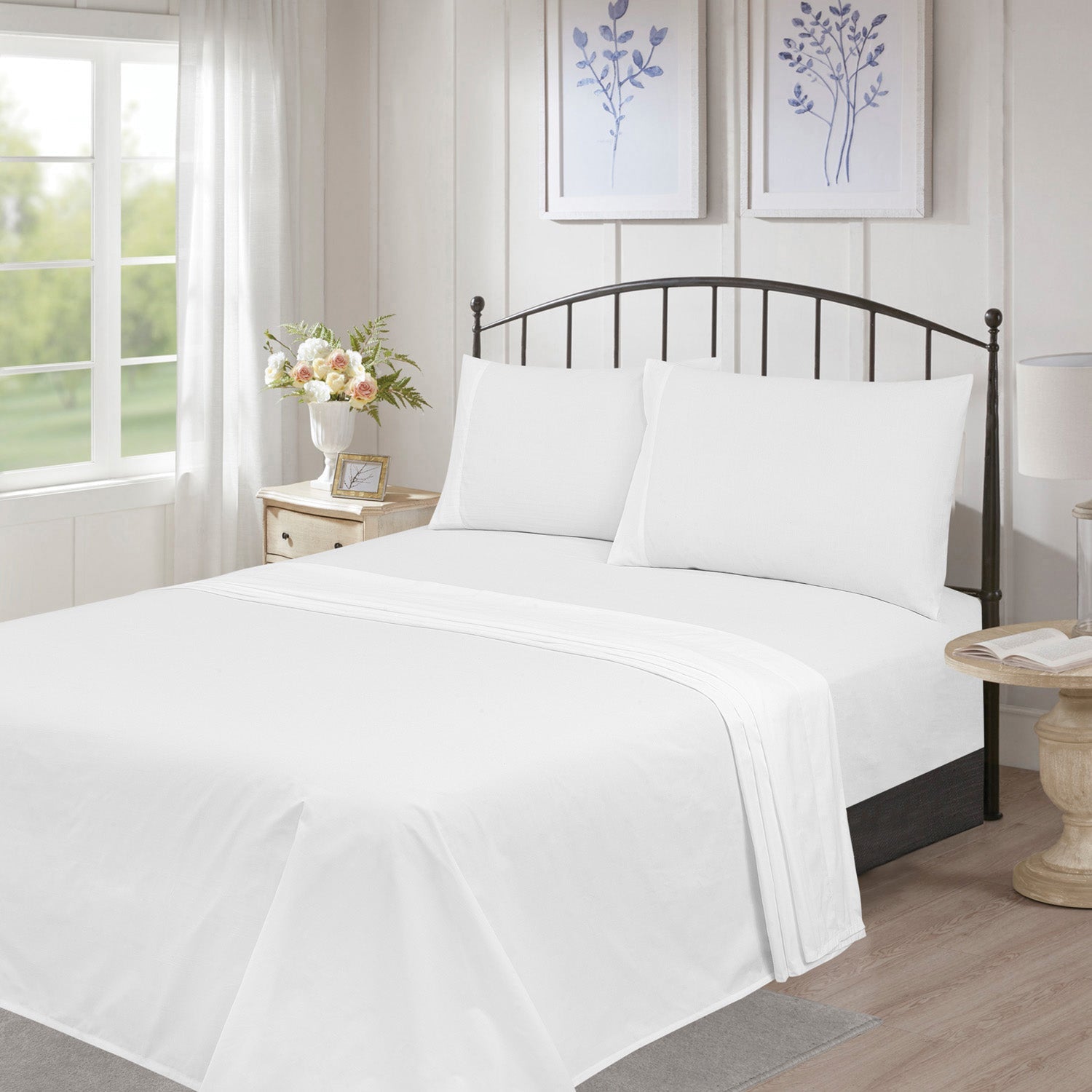 Luxury Ultra-Soft 300 Thread Count Cotton Sheet Online Online Outlet Sale