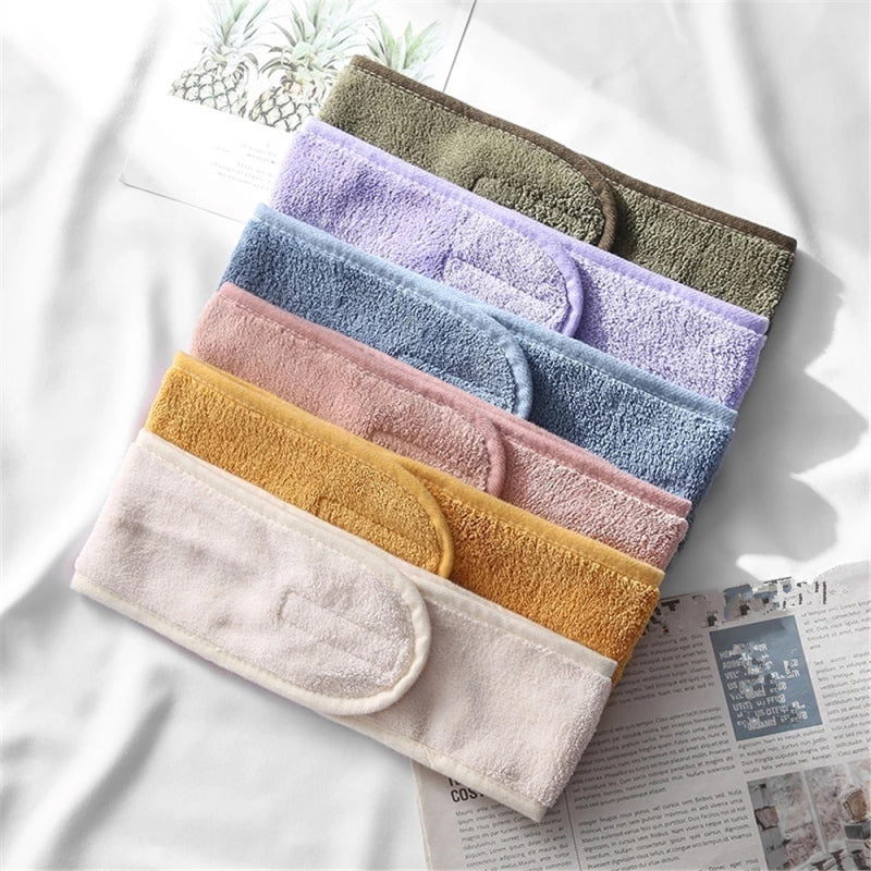 6-Pieces: Women's Face Wash Bath Makeup Hairband Sale Discount