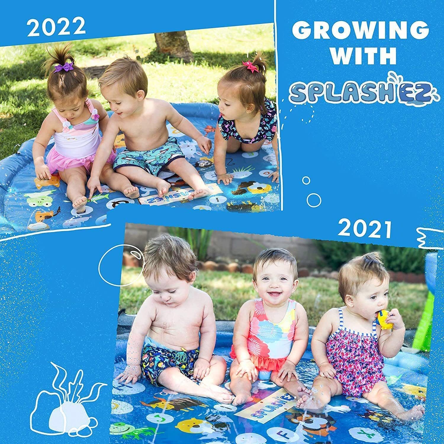 3-in-1 Splash Pad Kids Fountain Clearance New Arrival