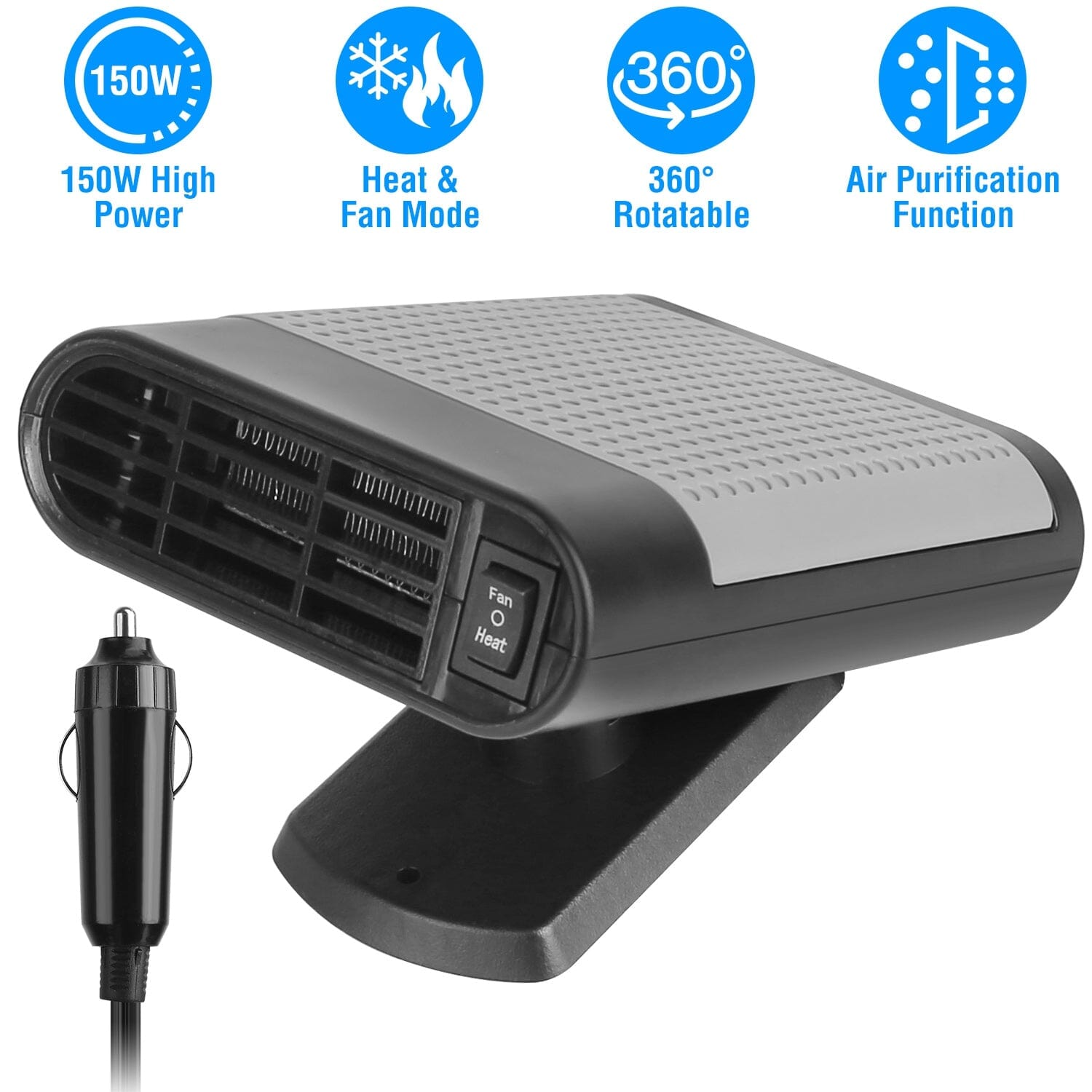 12V 150W Portable Car Heater with Air Purification Explore