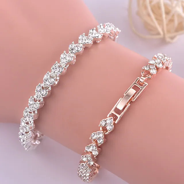 Women's Tennis Crystal Bracelet Clearance Wide Range Of