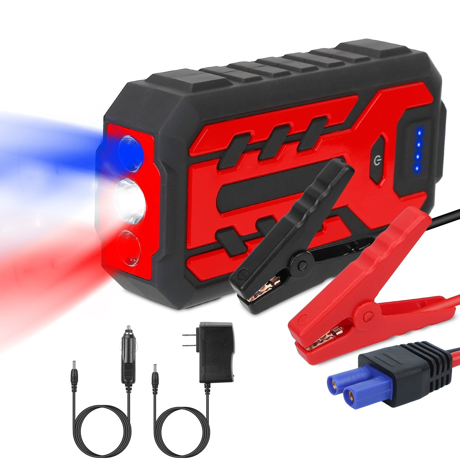 Car Jump Starter Booster with 4 Modes LED Flashlight Pick A Best