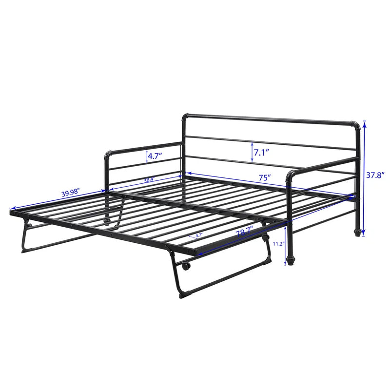 Twin Size Daybed with Adjustable Trundle Enjoy Cheap Online