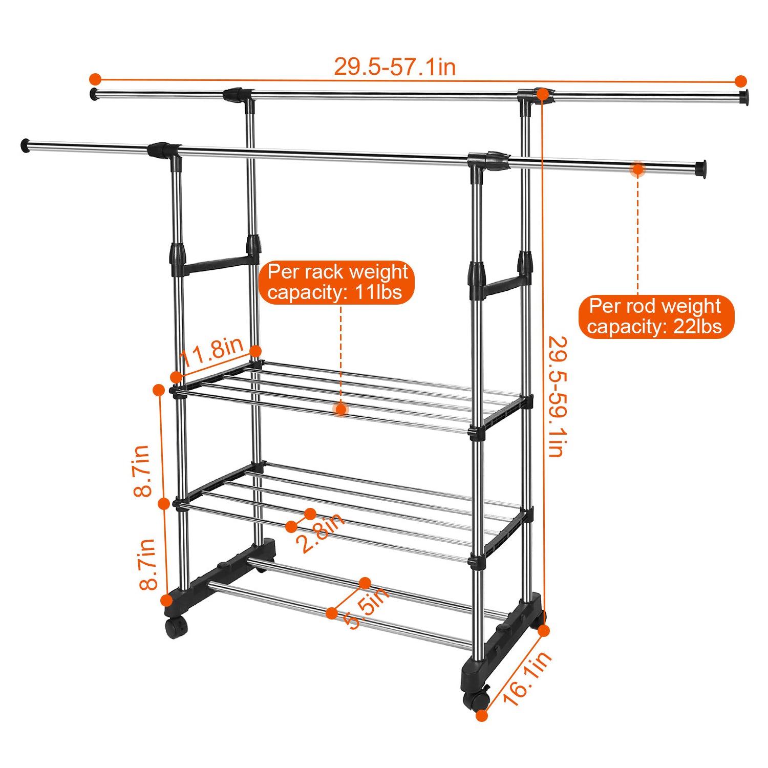 Extendable Garment Hanging Rack Largest Supplier For Sale