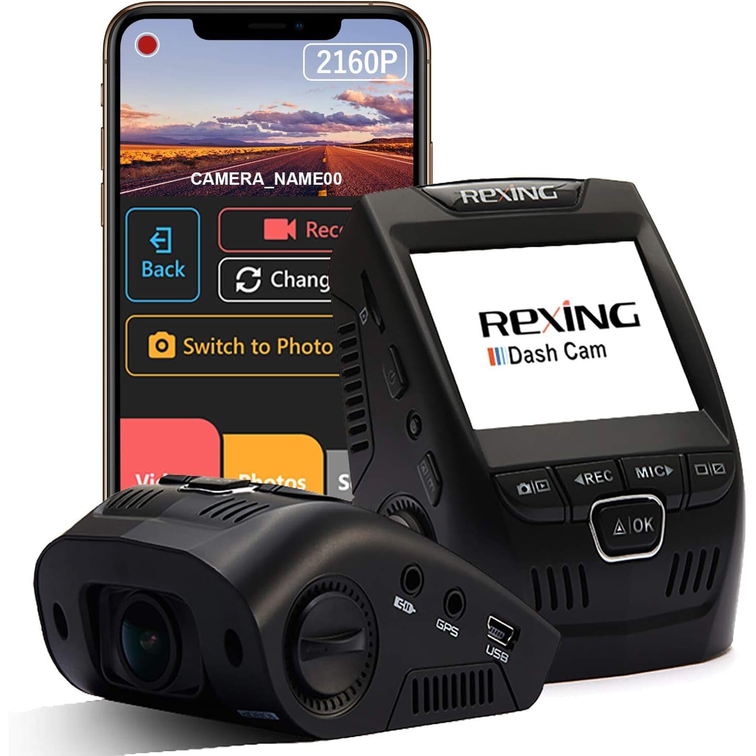 REXING V1 - 4K Ultra HD Car Dash Cam 2.4 LCD Screen  (Refurbished) Discount Explore