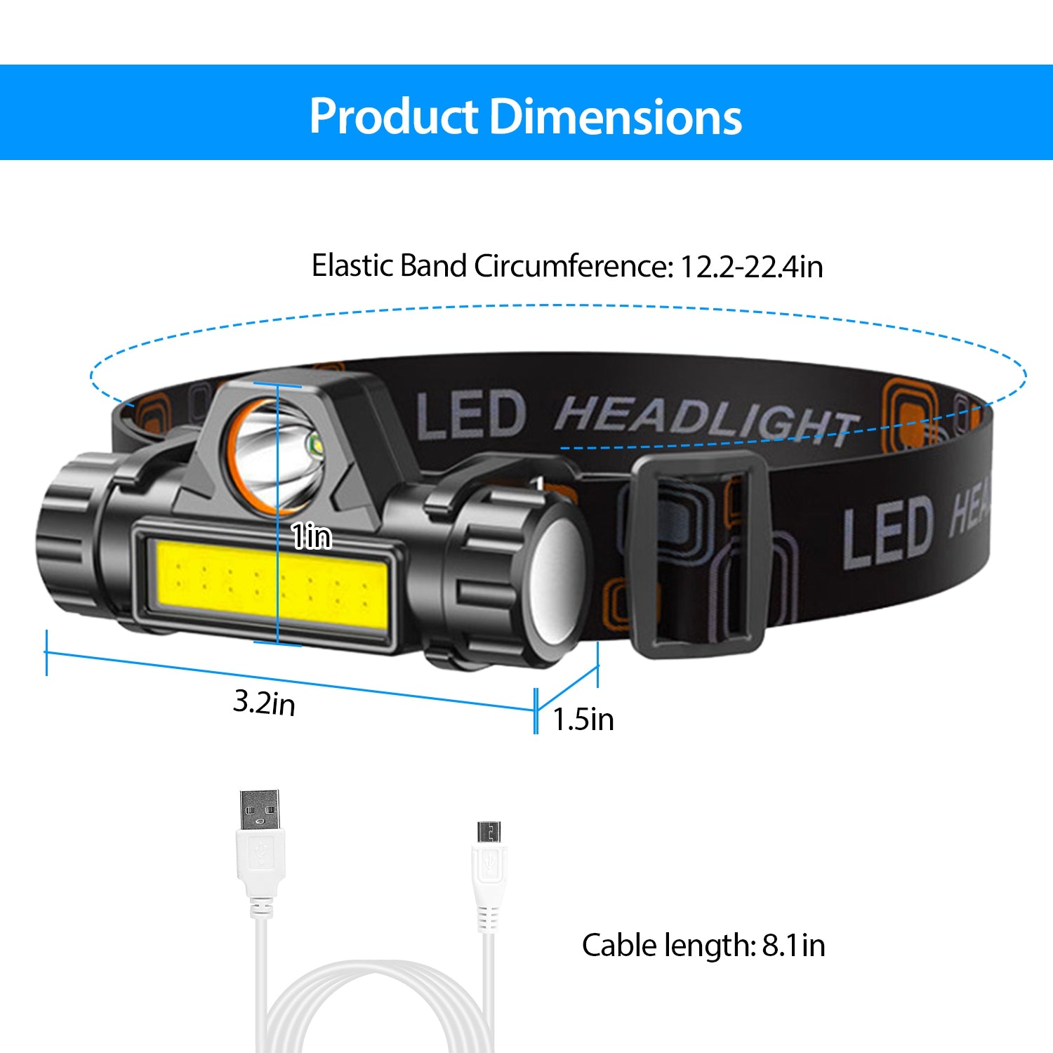 2-Pack: Waterproof Rechargeable Headlamp Enjoy Online