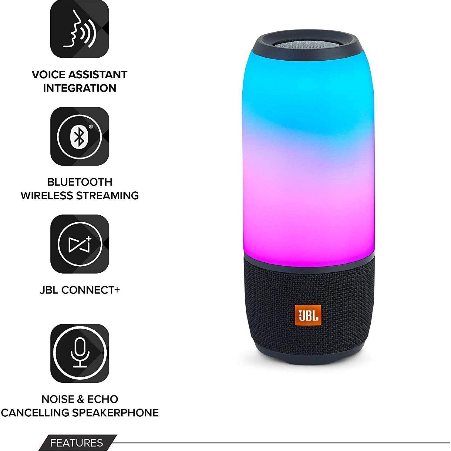 JBL Pulse 3 Wireless Bluetooth IPX7 Waterproof Speaker Black Cheapest