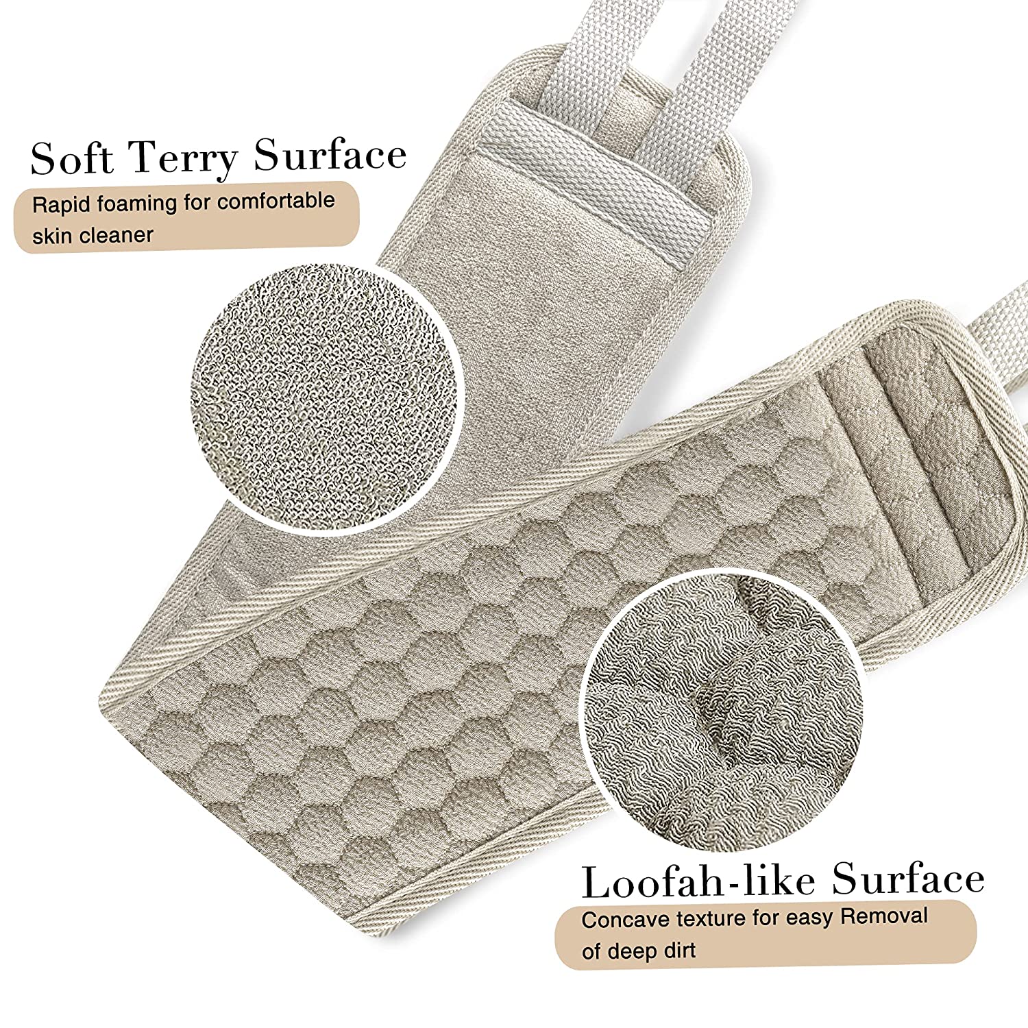 Suntee Exfoliating Back Scrubber and Exfoliating Sponge Pad For Sale Online