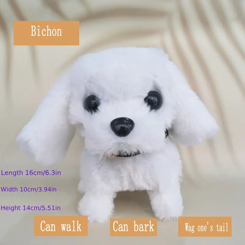 Walking Dog Toy Lifelike Doggy Smart Pets Barking Tail-wagging Wagging Simulation Dog  (Refurbished) Cheap Sale Manchester Great Sale