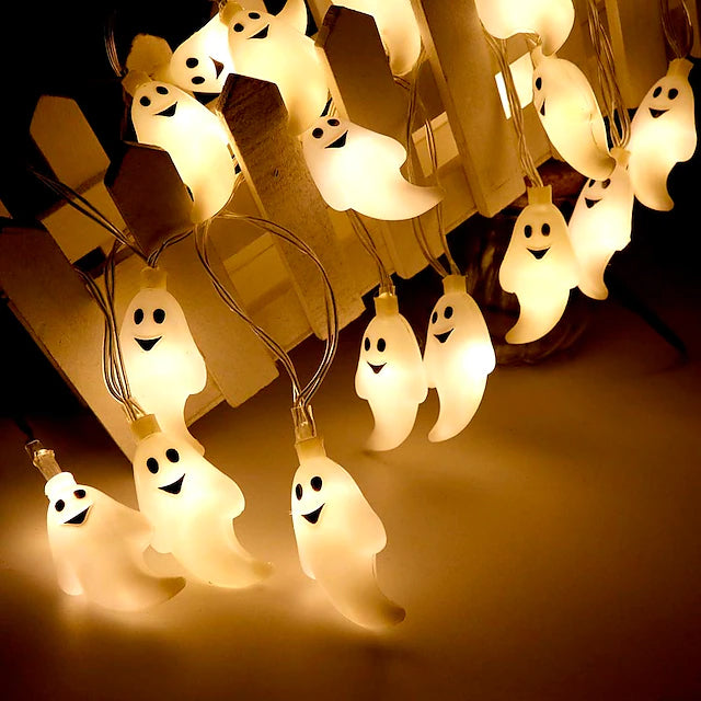 Halloween Cute Ghost LED String Lights Upholstery Lights Sale Supply